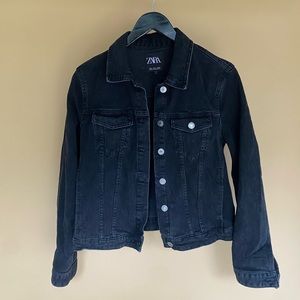 Zara Black Denim Jacket